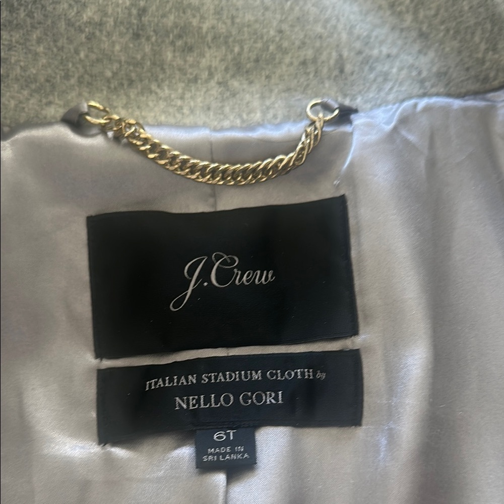 J. Crew Light Gray Trench Coat - Picture 2 of 7